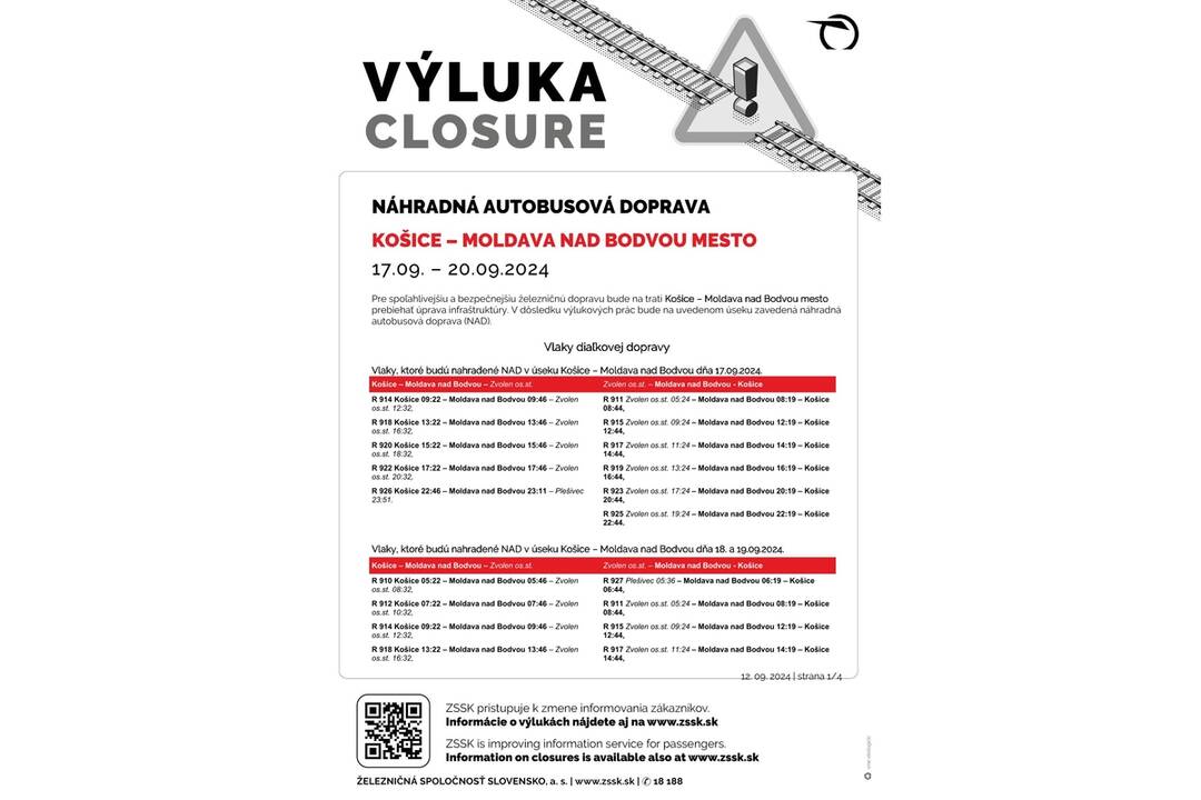 FOTO: Výluky vlakov v Košickom kraji (38. týždeň), foto 6