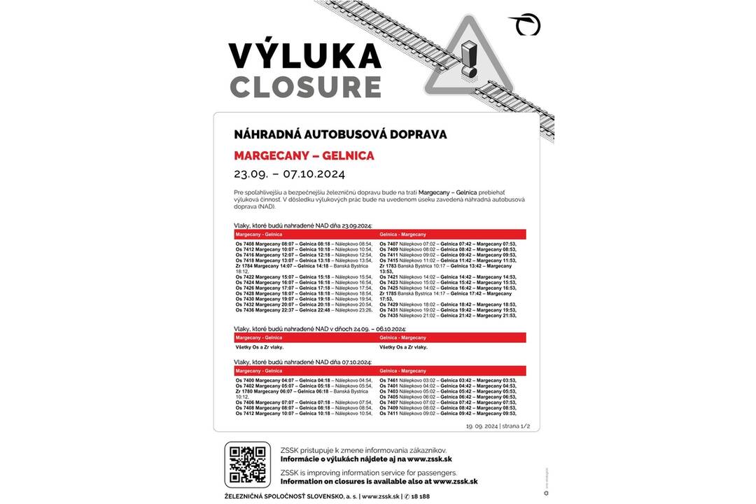 FOTO: Výluky vlakov v Košickom kraji (39. týždeň), foto 3