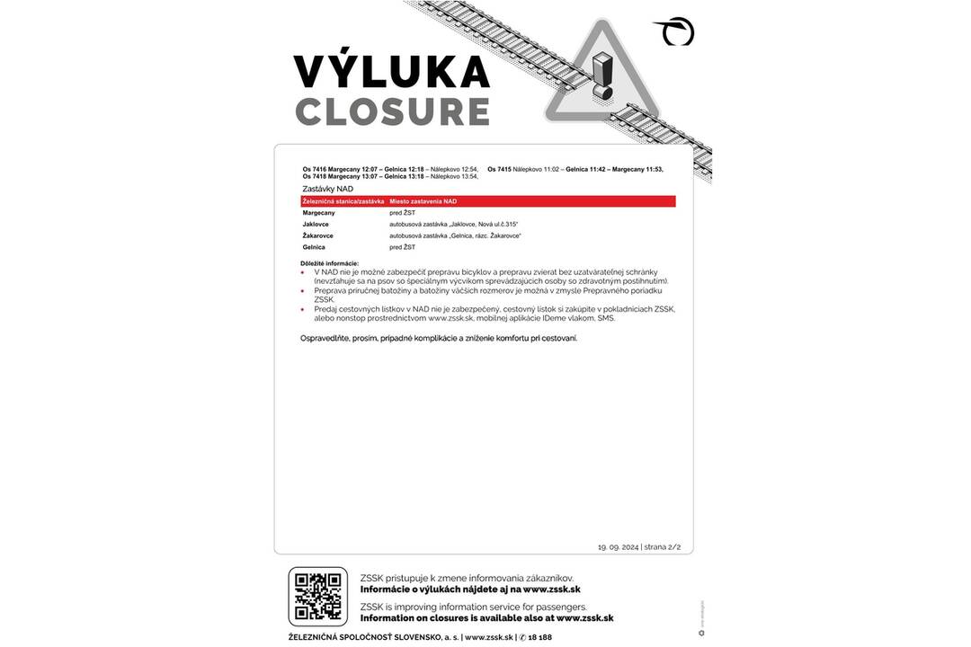 FOTO: Výluky vlakov v Košickom kraji (40. týždeň), foto 9