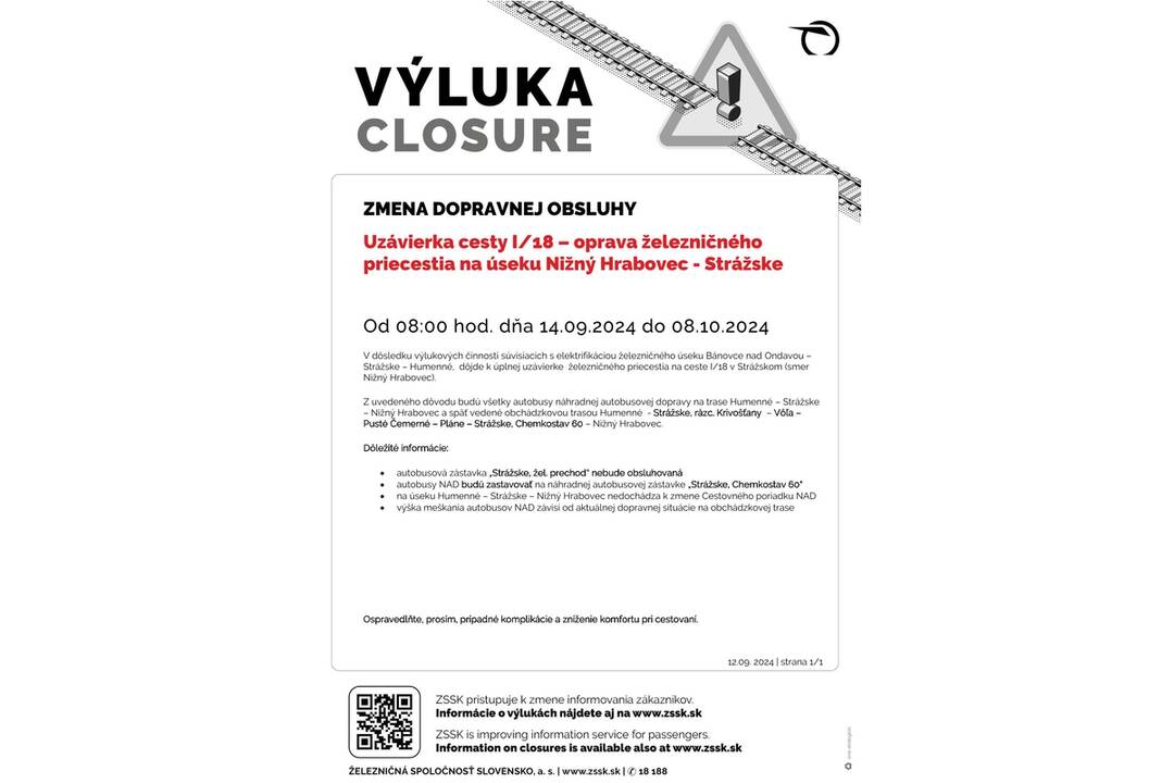 FOTO: Výluky vlakov v Košickom kraji (40. týždeň), foto 7