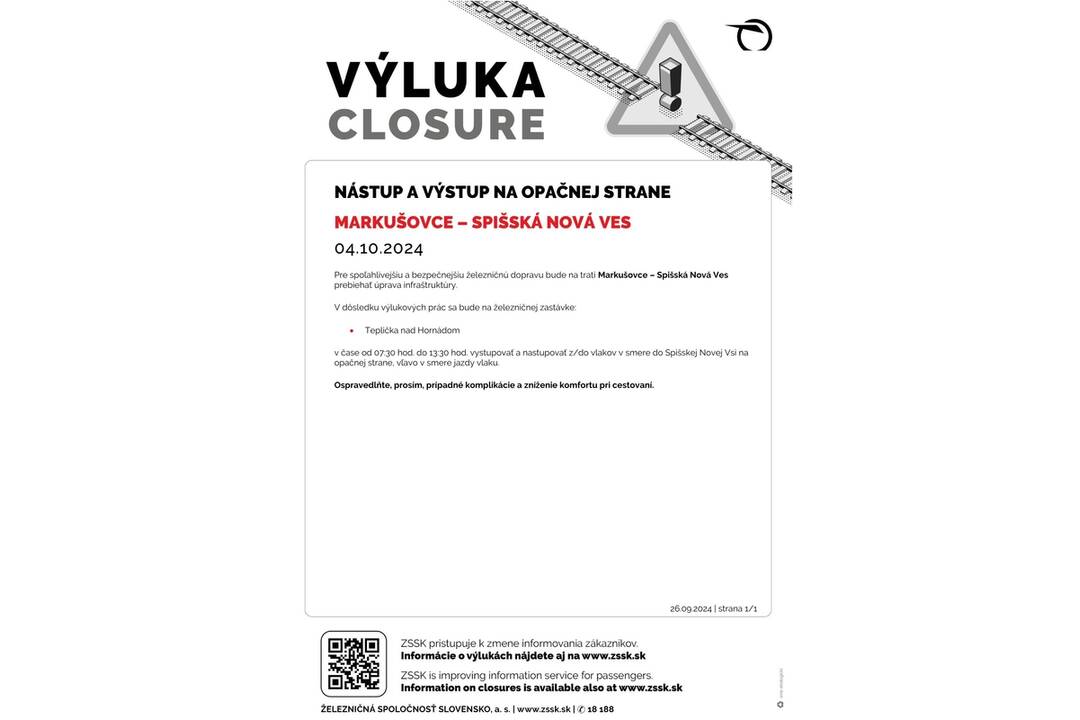 FOTO: Výluky vlakov v Košickom kraji (40. týždeň), foto 5