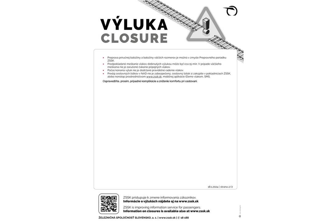 FOTO: Výluky vlakov v Košickom kraji (41. týždeň), foto 2