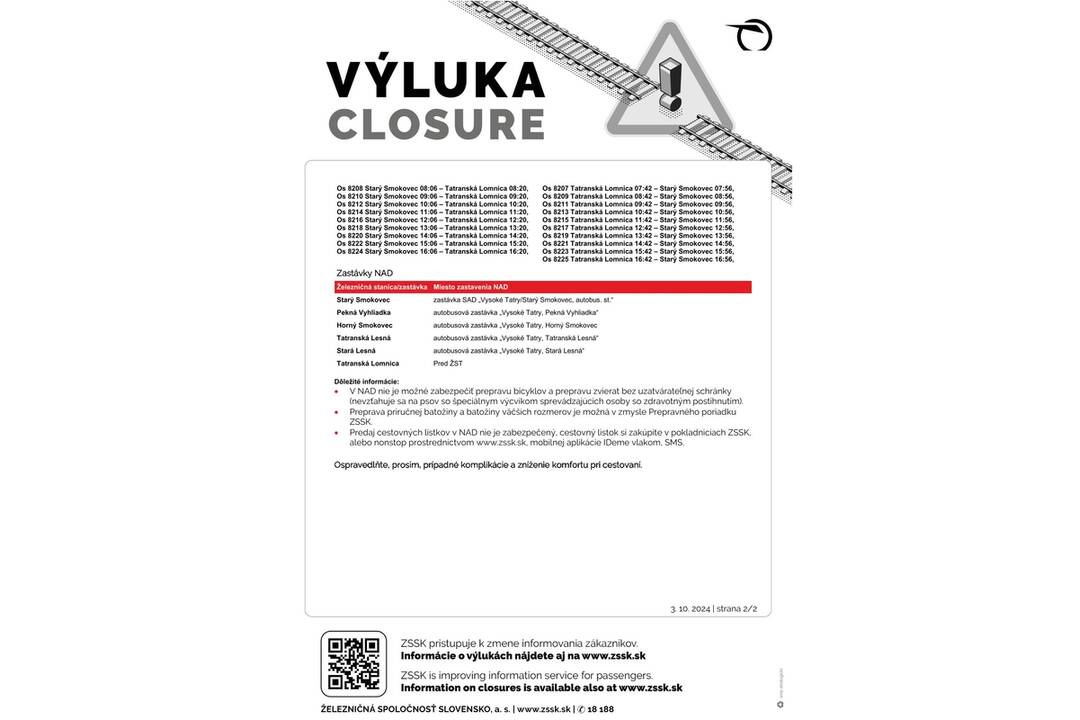 FOTO: Výluky vlakov v Košickom kraji (41. týždeň), foto 4