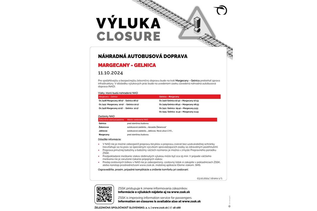 FOTO: Výluky vlakov v Košickom kraji (41. týždeň), foto 12