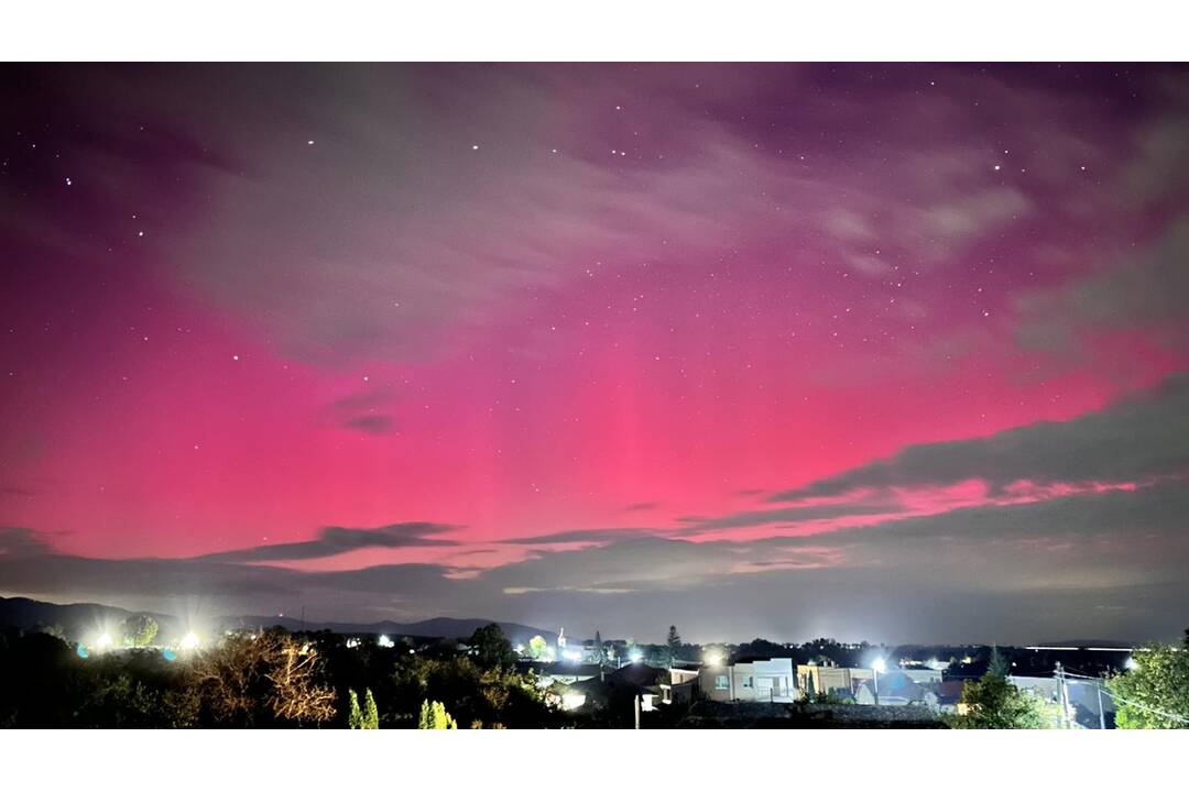 FOTO: Nádherná polárna žiara v Košickom kraji, foto 2
