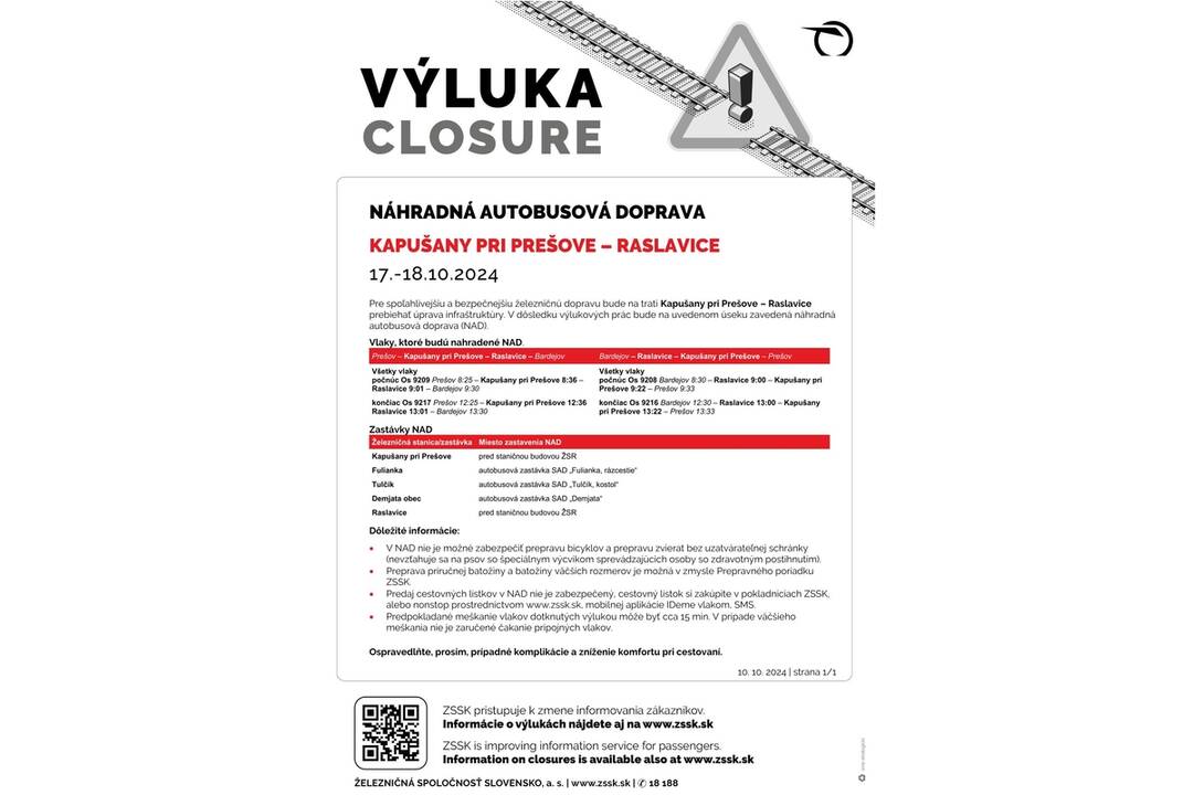 FOTO: Výluky vlakov v Košickom kraji (42. týždeň), foto 8