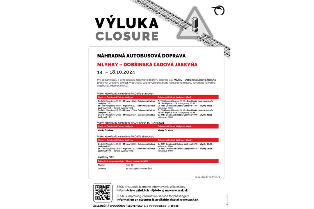 FOTO: Výluky vlakov v Košickom kraji (42. týždeň), foto 3