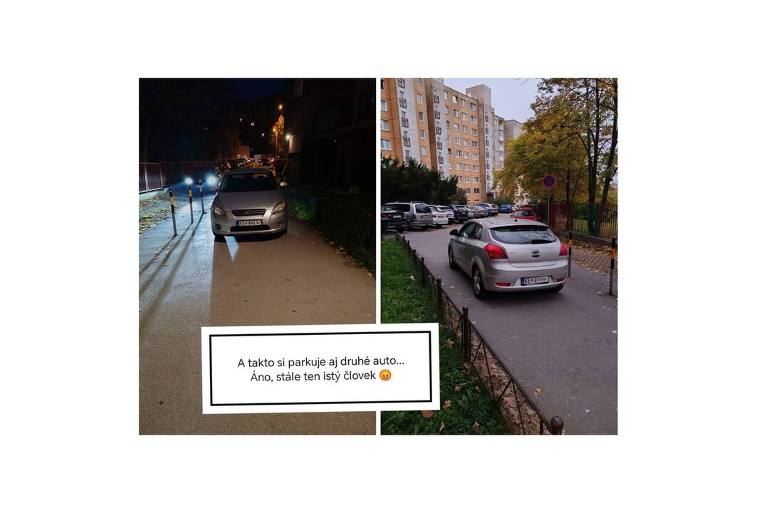 Arogantný vodič parkujúci na sídlisku Ťahanovce, foto 2