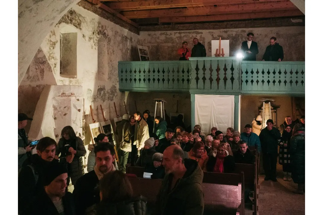 Slávnostné odhalenie nástenných malieb prebehlo v komornej atmosfére, foto 4