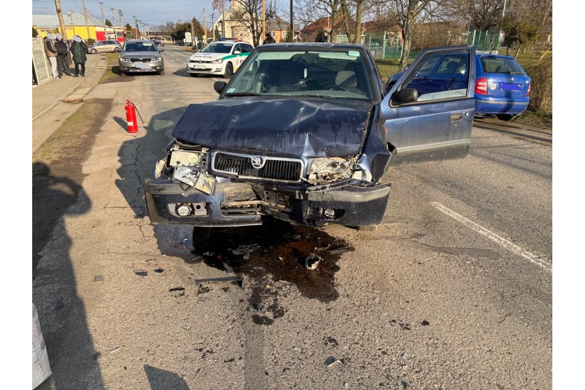 FOTO: Nehoda v obci Biel v trebišovskom okrese, foto 2