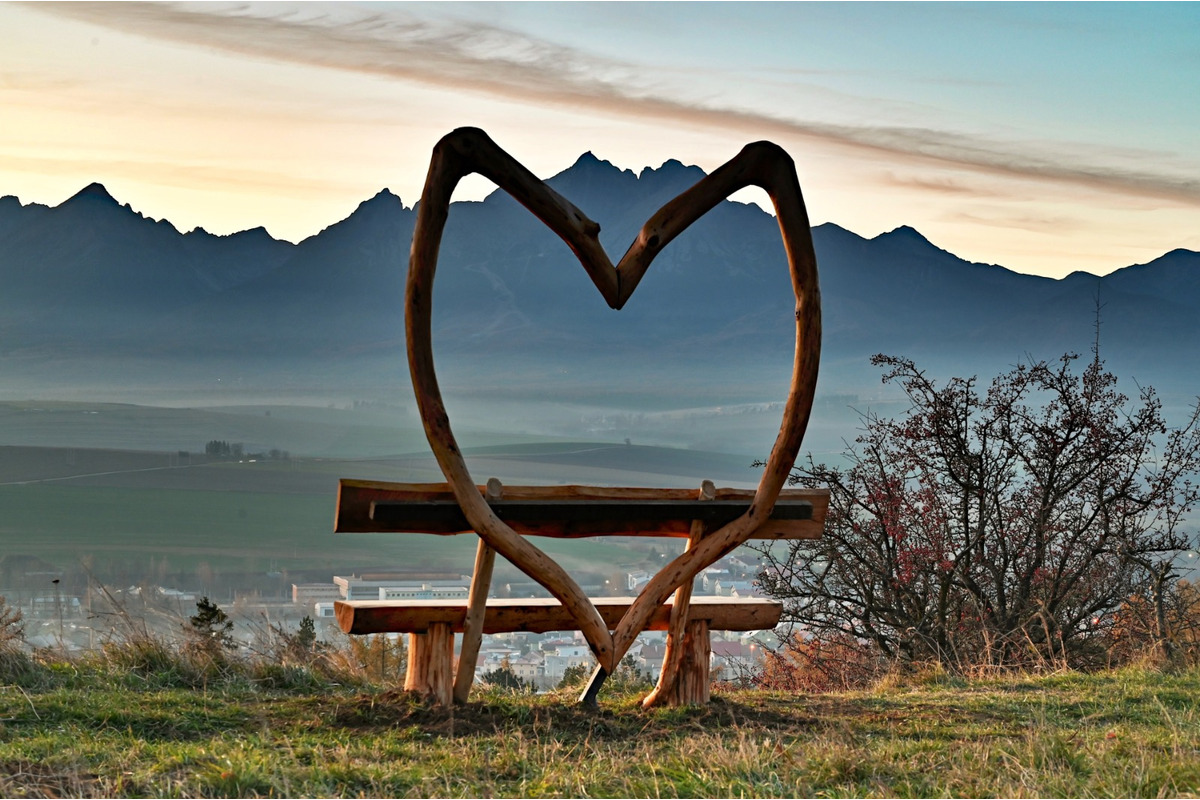 FOTO: Ako sa dostanete k lavičke v tvare srdca v Kežmarku? , foto 1
