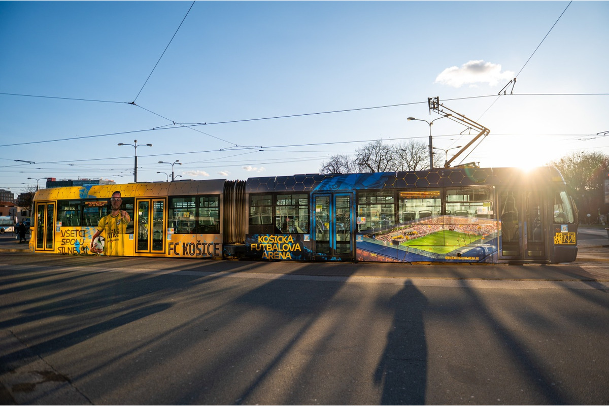 FOTO: Futbalová električka v Košiciach, foto 1