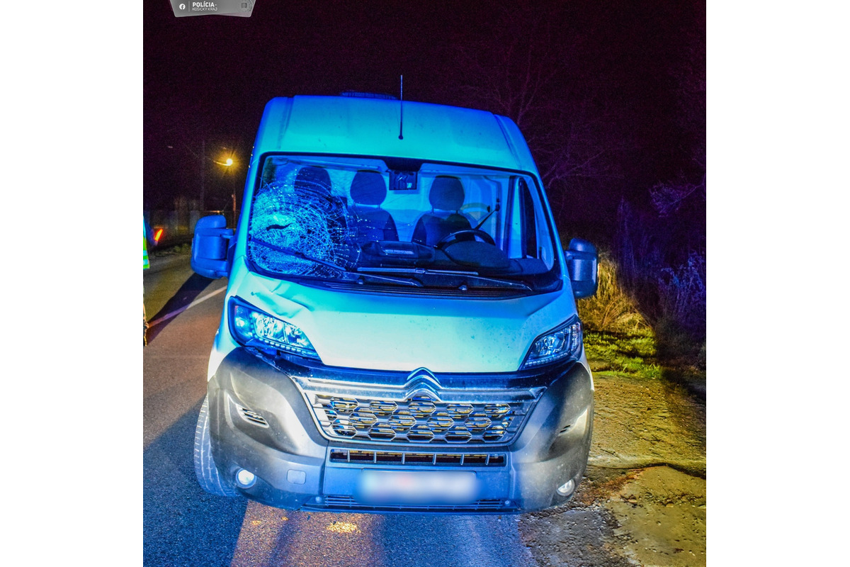 FOTO: V obci Palín zrazil vodič dodávky cyklistu, foto 3