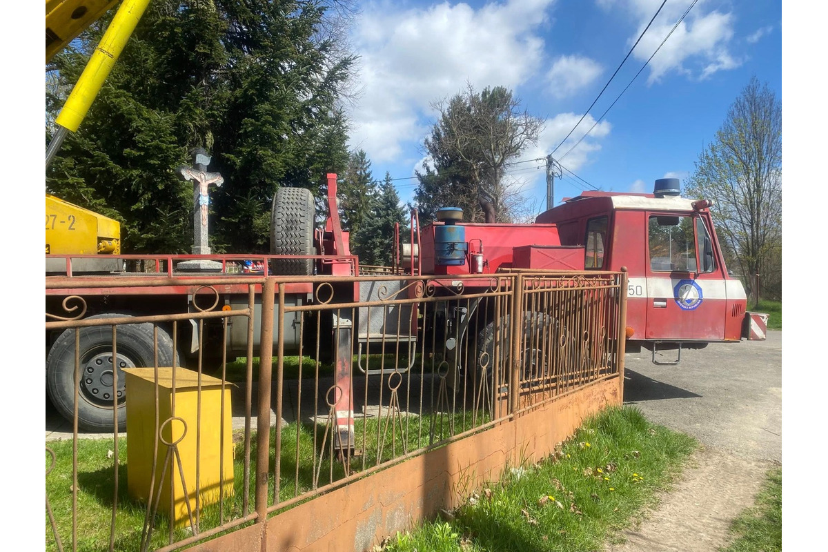 FOTO: Požiar kostolnej veže vo Vysokej nad Uhom, foto 5