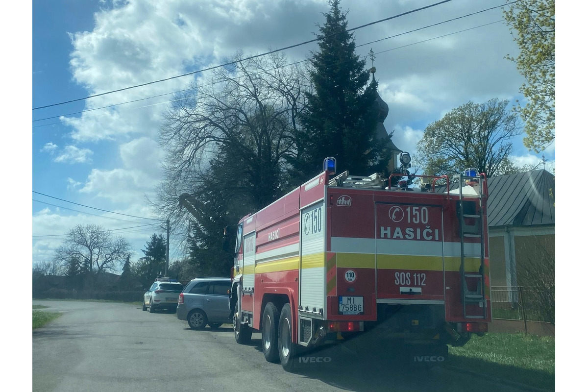 FOTO: Požiar kostolnej veže vo Vysokej nad Uhom, foto 6