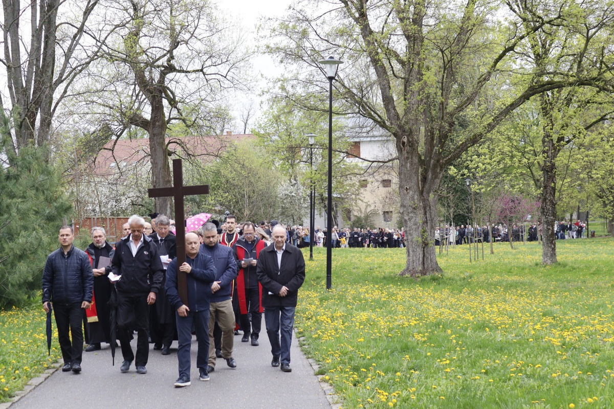 FOTO: Pašiový sprievod v Michalovciach mal veľkú účasť. Veriacich neodradilo ani počasie, foto 25