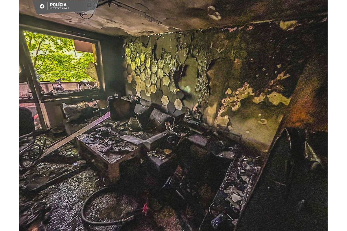 FOTO: Požiar bytu na Furči, foto 1