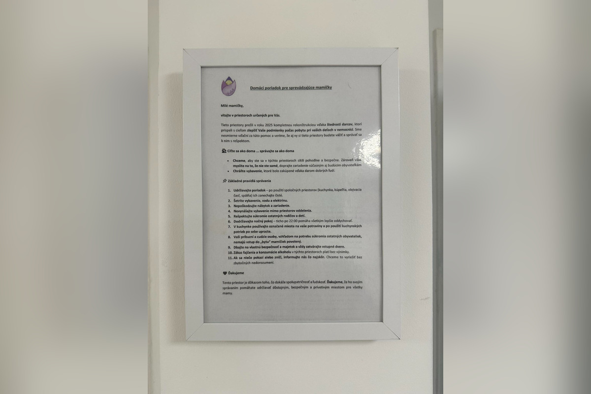 FOTO: Zrekonštruované neonatologické oddelenie v košickej Detskej fakultnej nemocnici, foto 16