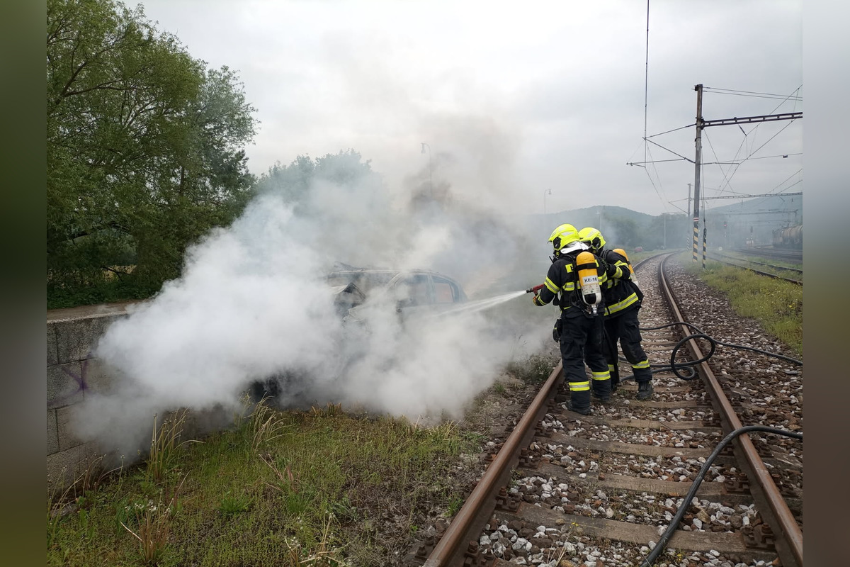 FOTO: Požiar auta v Kostoľanoch nad Hornádom, foto 5