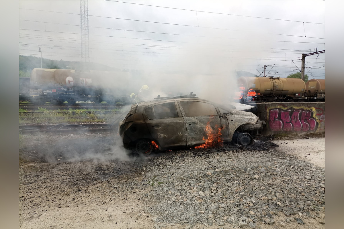 FOTO: Požiar auta v Kostoľanoch nad Hornádom, foto 4