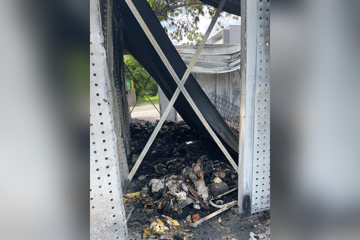 FOTO: Na Terase zhorelo kontajnerovisko až do tla, foto 3