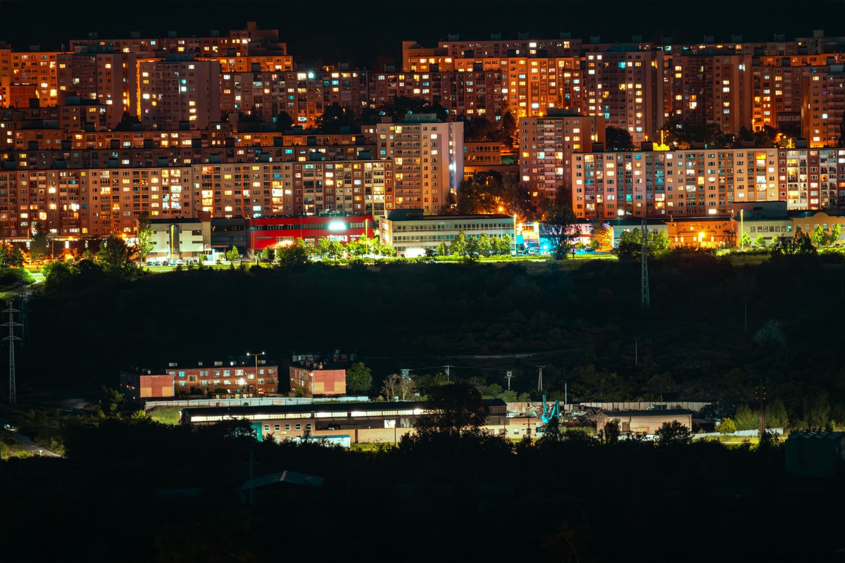 FOTO: Výhľad na nočné Košice z Červeného brehu, foto 8