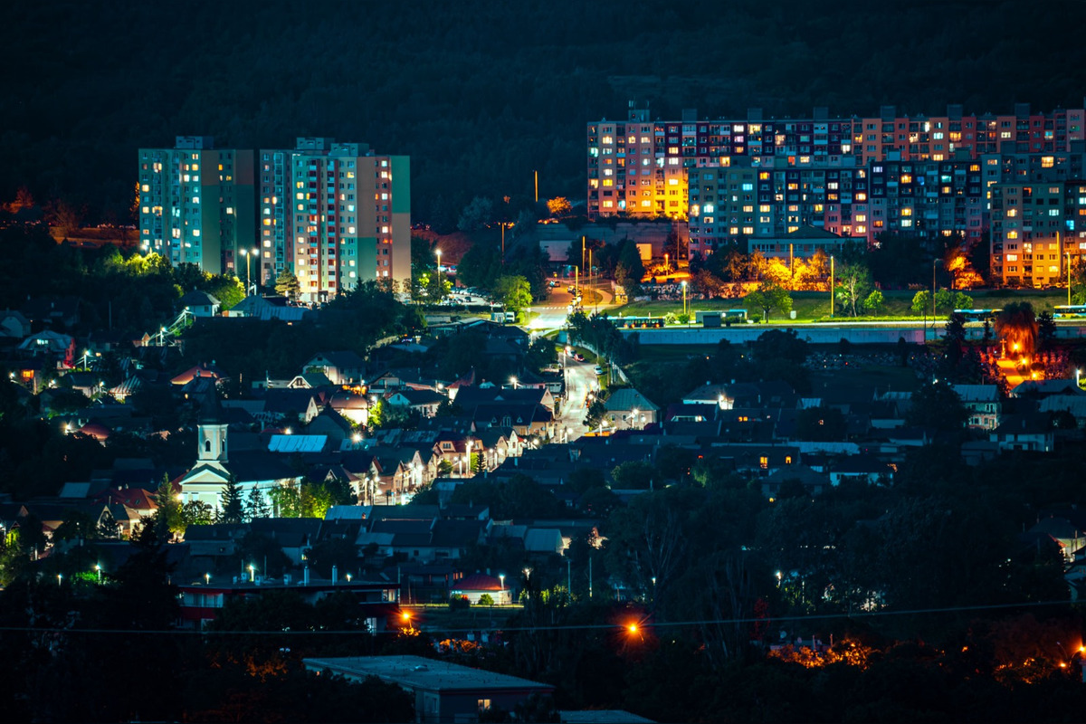 FOTO: Výhľad na nočné Košice z Červeného brehu, foto 6