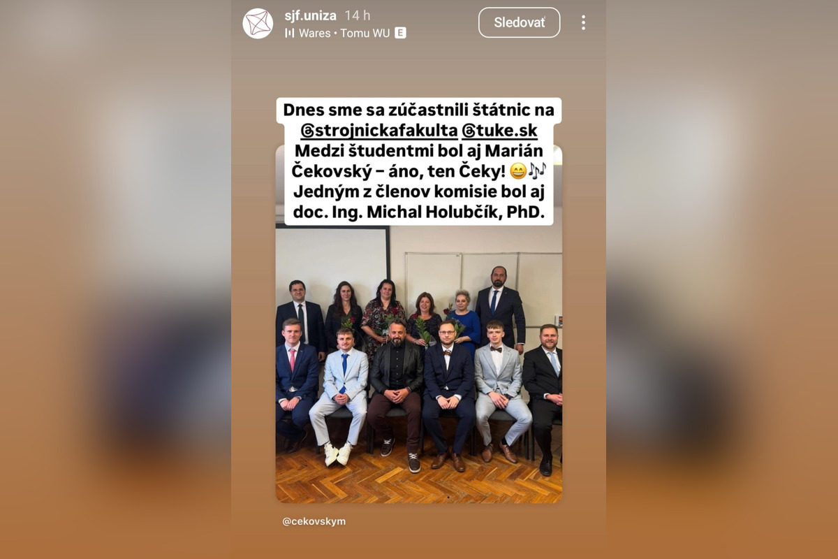 FOTO: Marián Čekovský úspešne ukončil štúdium na TUKE, foto 5