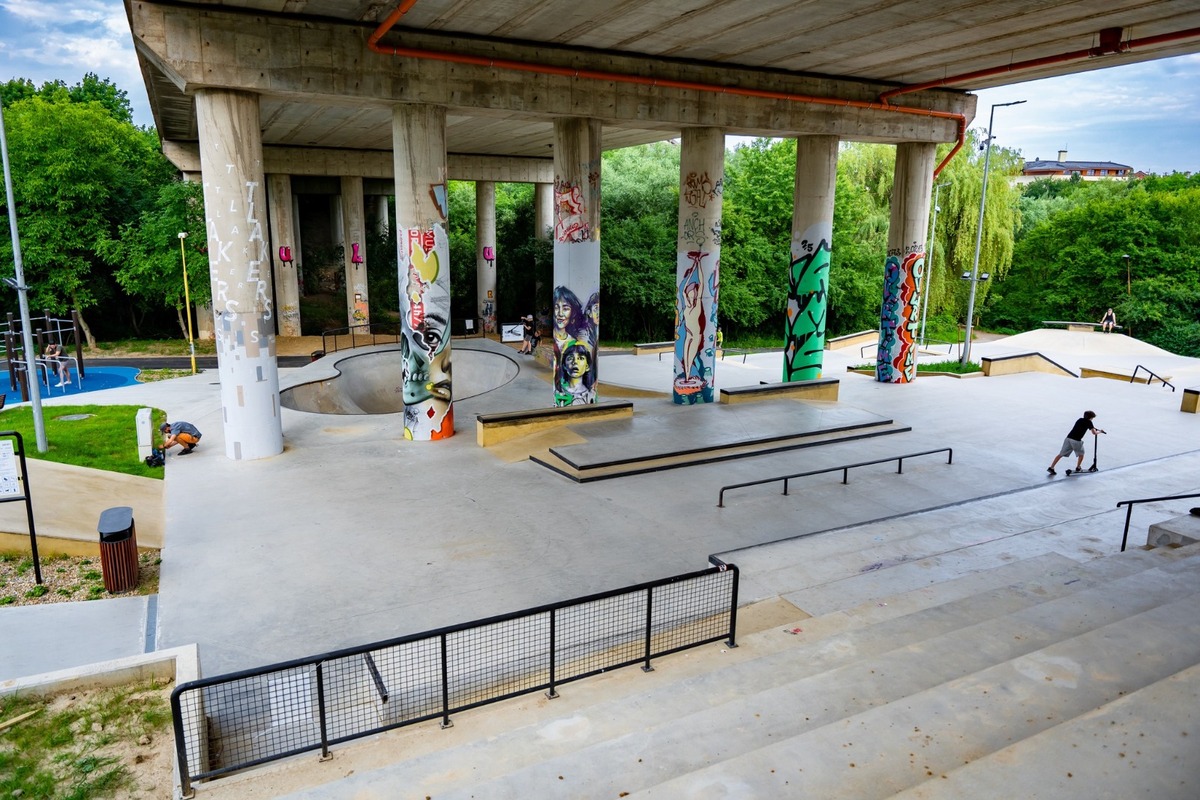 FOTO: Pod mostom na Moskovskej triede v Košiciach vyrástol najväčší skatepark na východnom Slovensku, foto 3