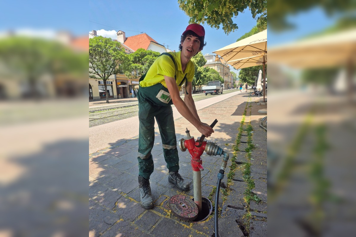 FOTO: Vodná hmla a osvieženie v centre Košíc, foto 6