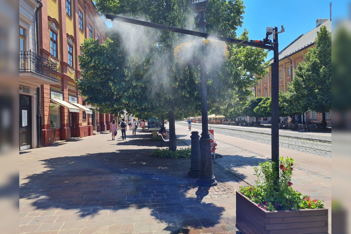 FOTO: Vodná hmla a osvieženie v centre Košíc, foto 13