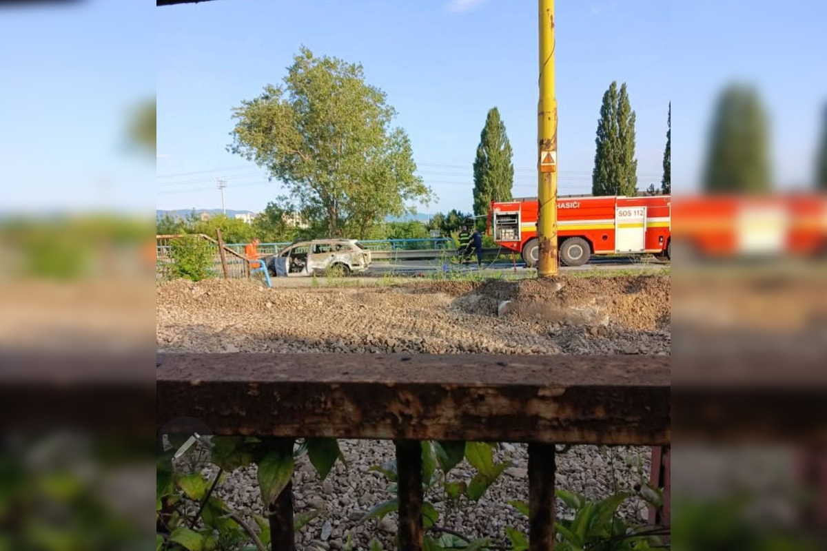 Košický Most VSS uzavrel požiar osobného auta, foto 1