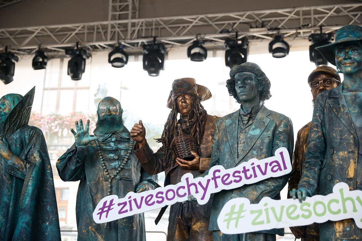 FOTO: V Spišskej Novej Vsi ožili cez víkend Živé sochy, foto 15