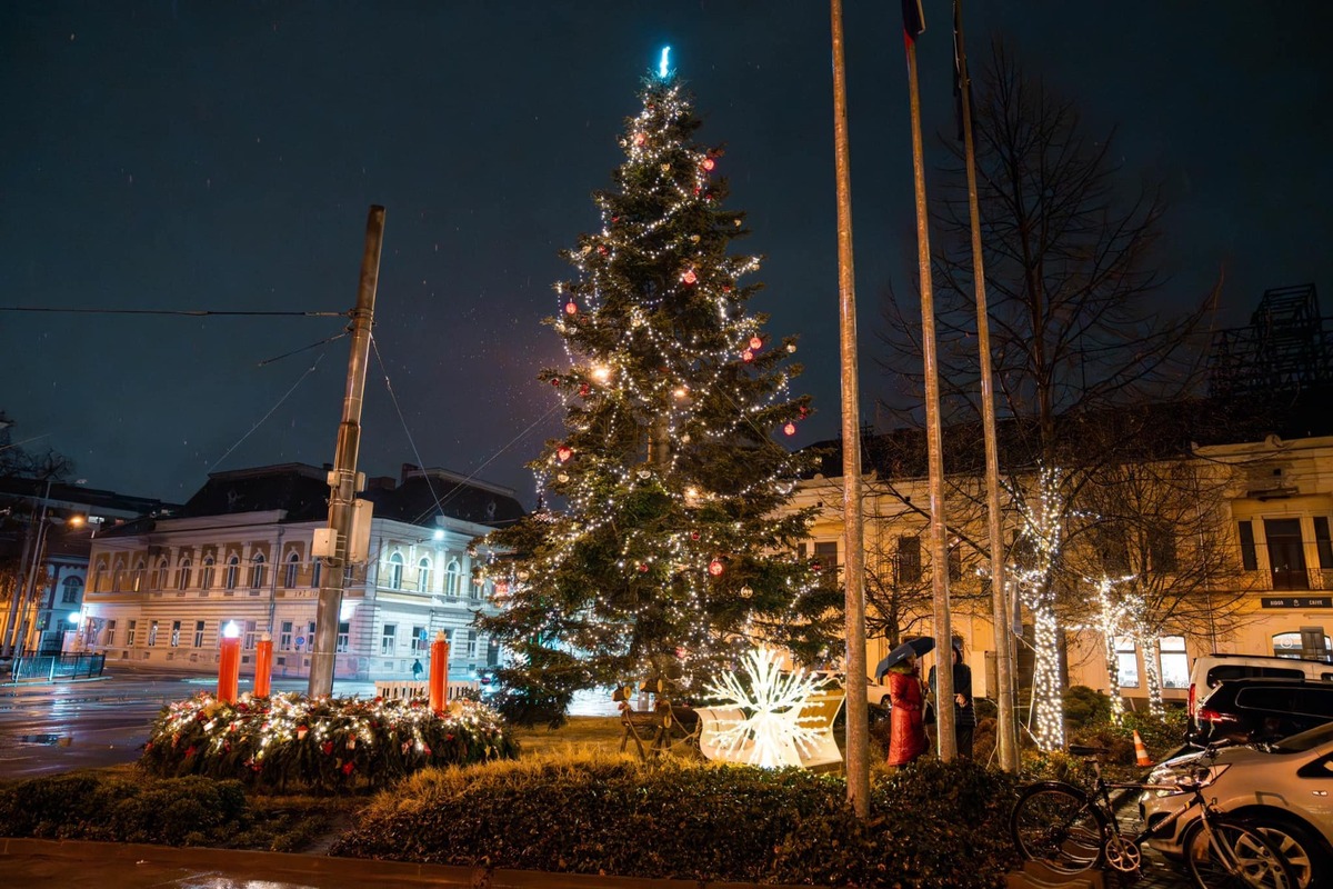 FOTO: Z vianočného stromčeka vyrezali lavičku, foto 3