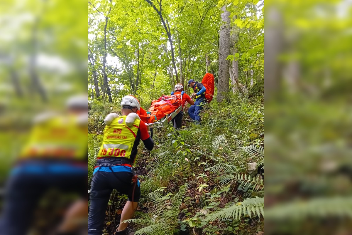 FOTO: Poľský turista v oblasti Slovenského raja utrpel úraz, na pomoc mu smerovali horskí záchranári, foto 2
