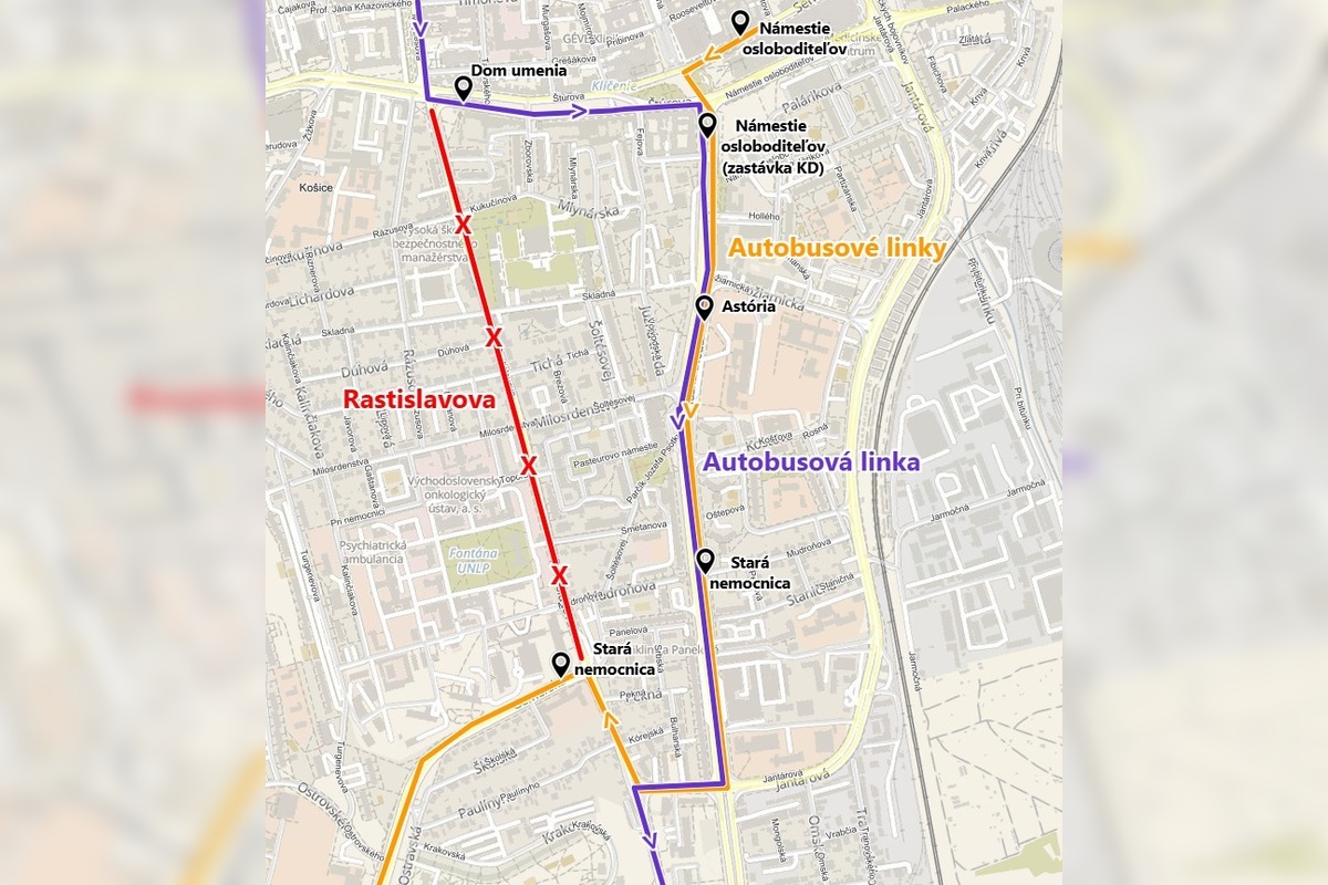 FOTO: Rastislavovu ulicu v Košiciach idú opravovať, foto 3