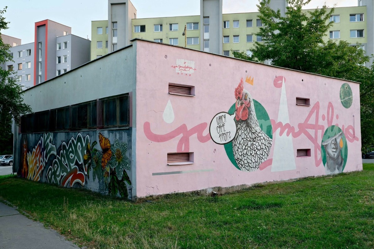 FOTO: Budovy na KVP a v Myslave ožili streetartovým umením, foto 8