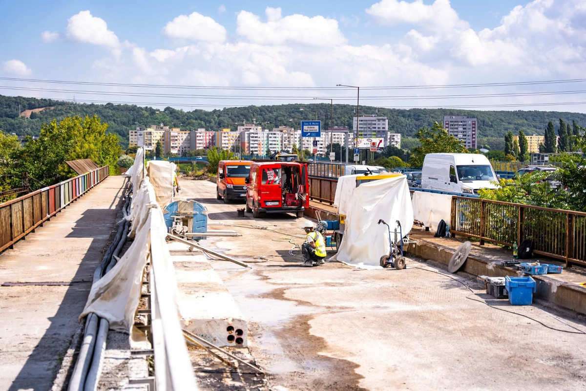 FOTO: Chodník na košickom moste VSS uzavreli, foto 2
