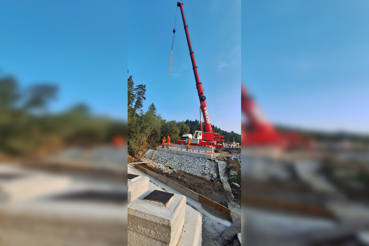 FOTO: Výstavba mosta v Olcnave napreduje neuveriteľnou rýchlosťou, foto 4