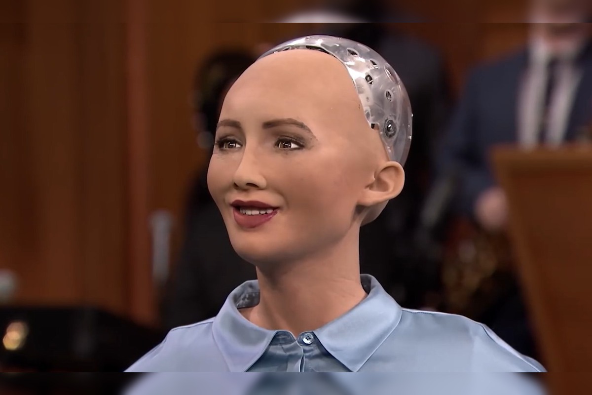 FOTO: Humanoidný robot Sophia sa predstavil na konferencii v Košiciach, foto 5