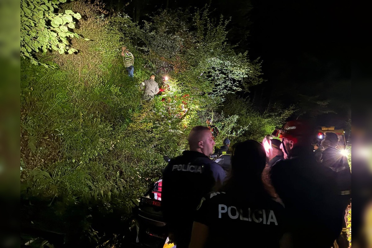 FOTO: Veľká pátracia akcia po stratenom hubárovi v Obišovciach, foto 10