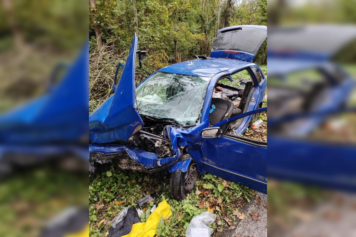 FOTO: K ťažkej nehode došlo za obcou Margecany, foto 2