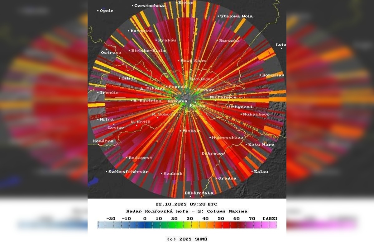 FOTO: Chyba na radare SHMÚ vyľakala ľudí, foto 2
