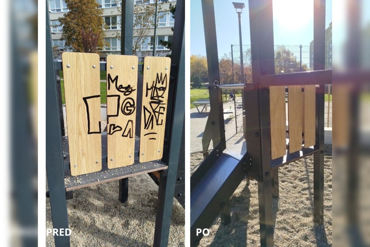 FOTO: Na Furči sa stalo terčom takzvaných umelcov detské ihrisko Čistinka, foto 6