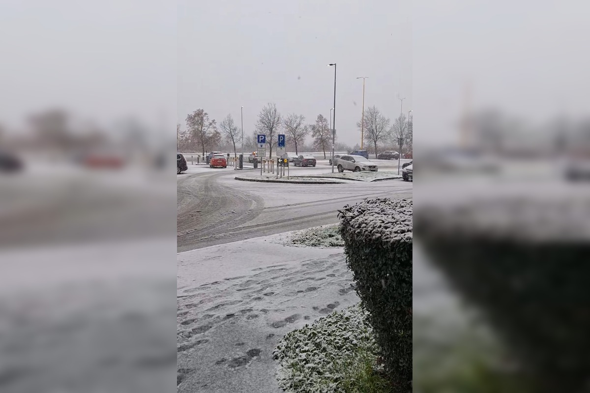 FOTO: V Košiciach padajú prvé snehové vločky, foto 1
