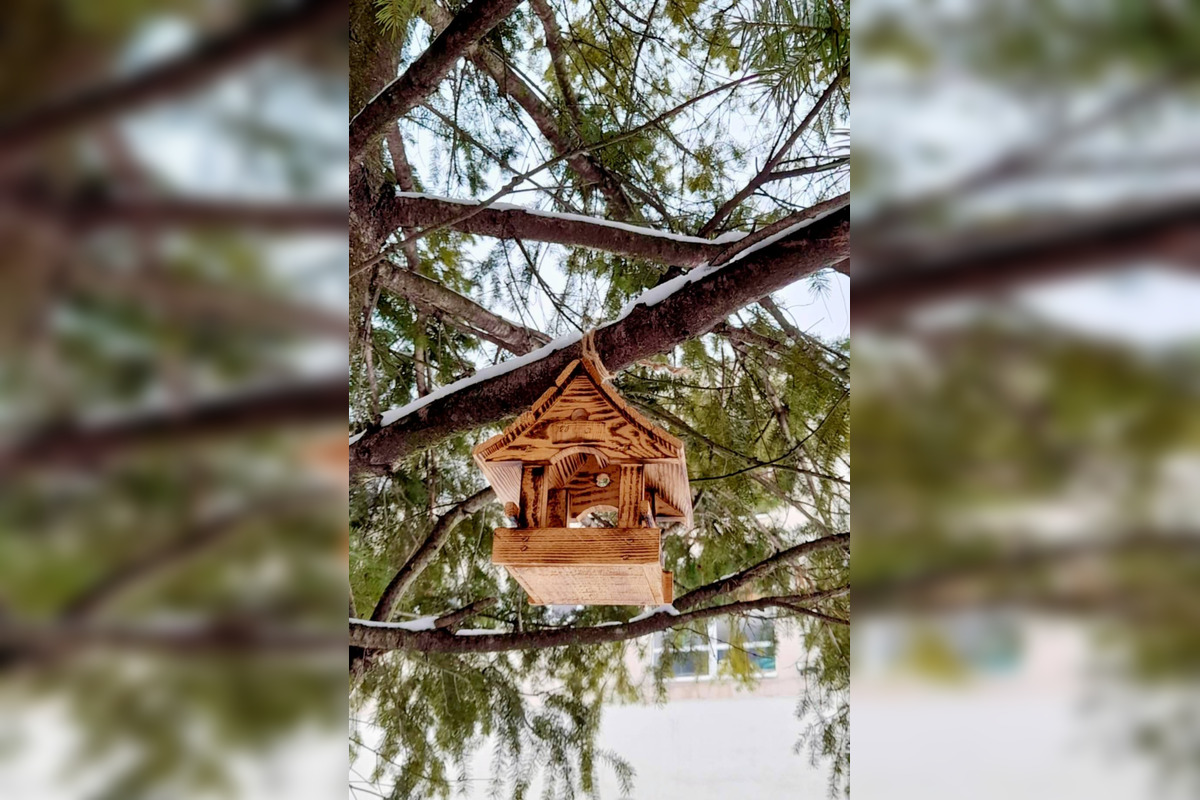 FOTO: Na košickom Sídlisku Ťahanovce pribudli drevené kŕmidlá pre vtáčiky, foto 4