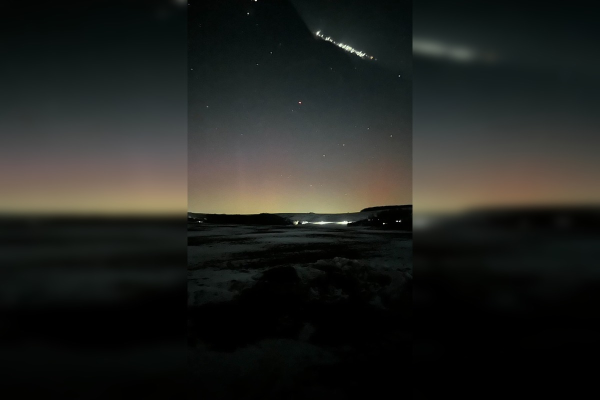 FOTO: Polárna žiara nad Slovenskom rozjasnila oblohu aj v utorok, foto 6