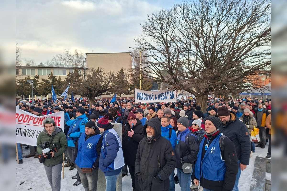 FOTO: Štrajkový míting zamestnancov U. S. Steel, foto 4