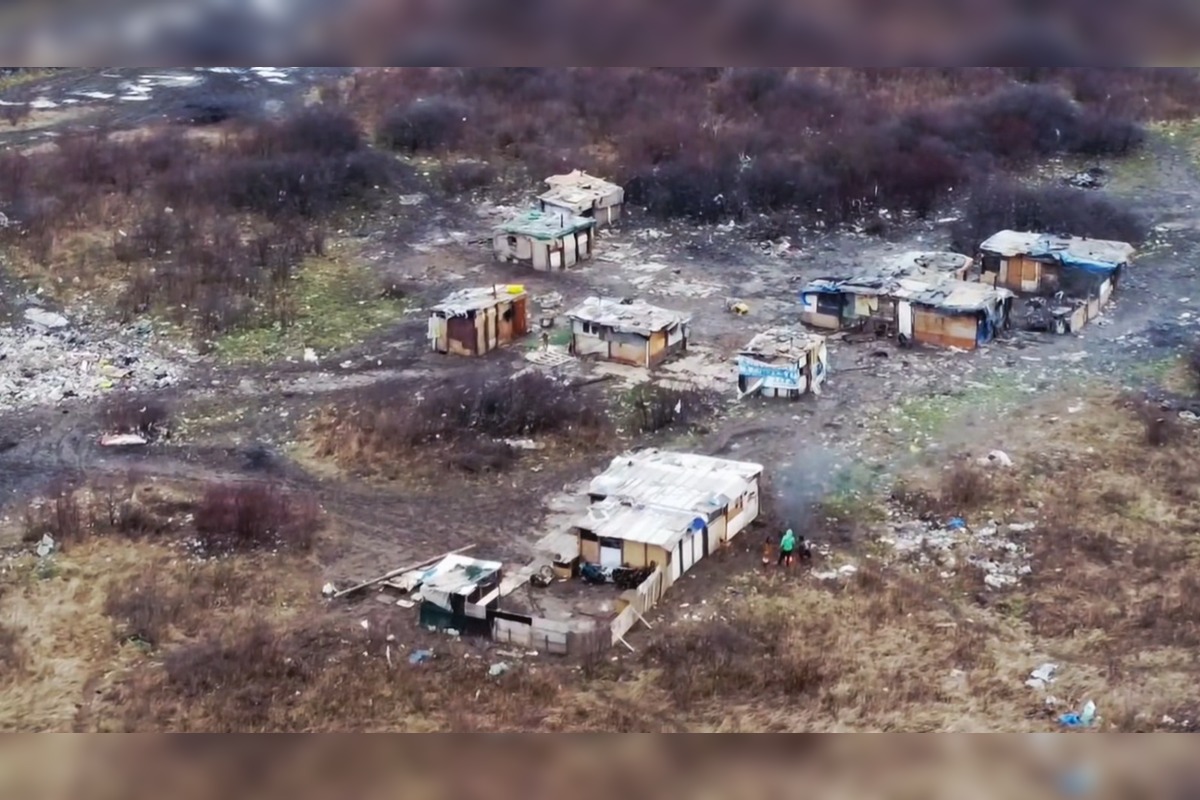 FOTO: Dronový pohľad na nelegálnu osadu na sídlisku Nad jazerom, foto 9