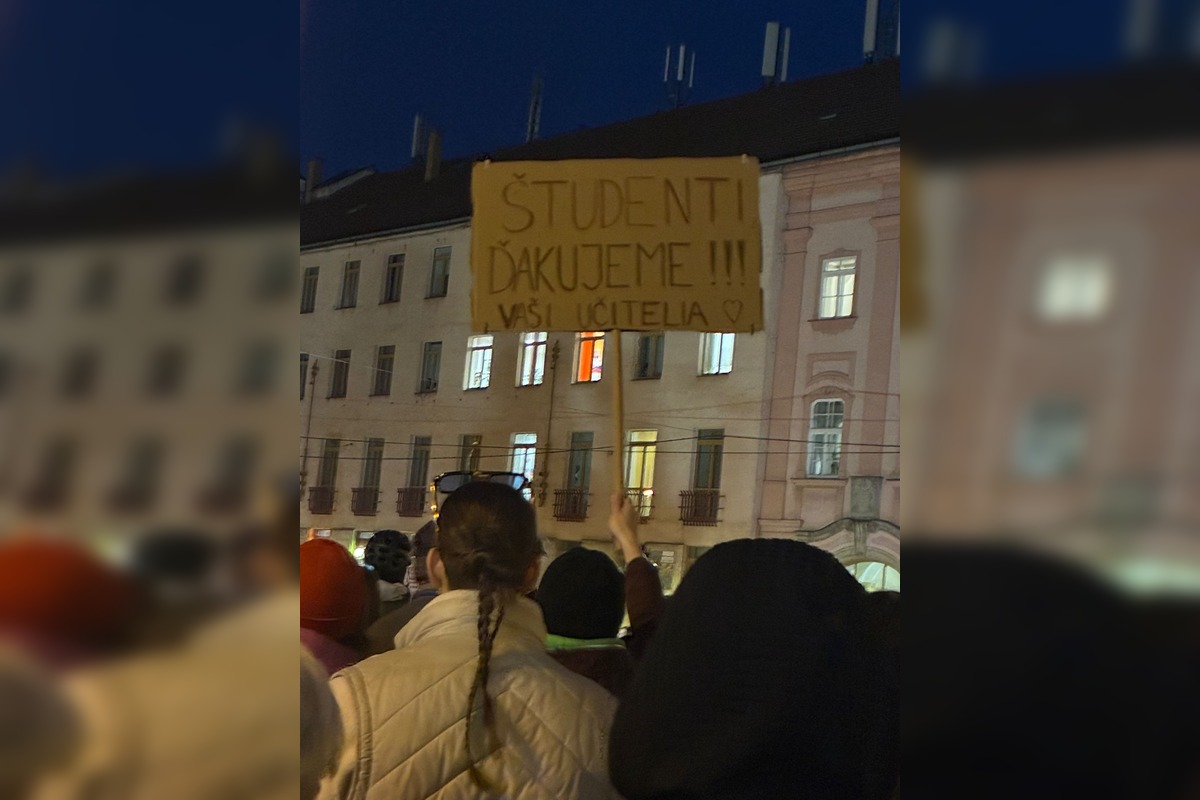 FOTO: Protest študentov v Košiciach, foto 1